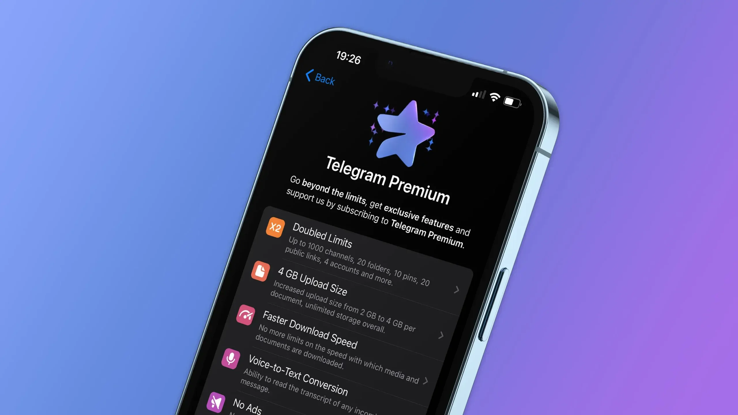 Telegram Premium on phone scaled
